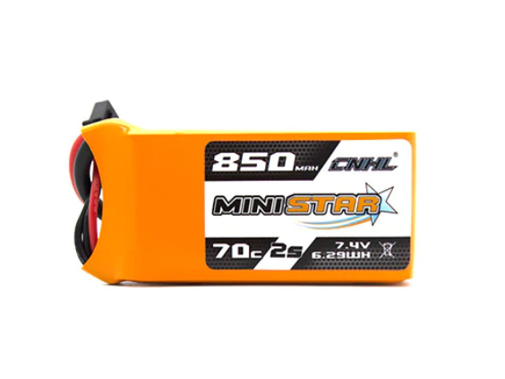 CNHL MiniStar 850mAh 7,4V 2S 70C Lipo Akku mit XT30U - LiPo24.de