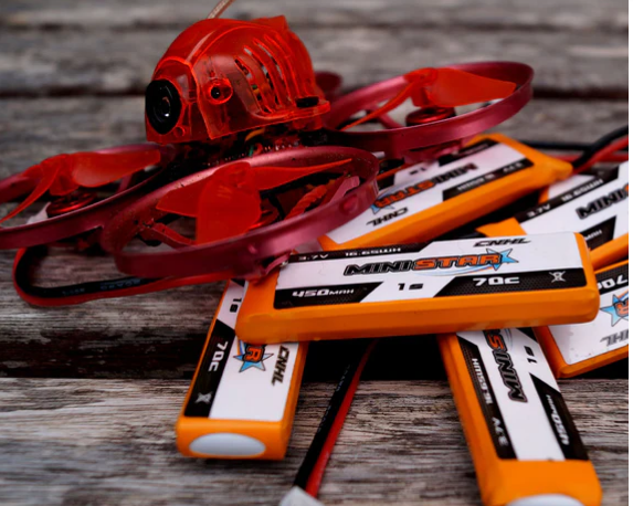 CNHL MiniStar HV 450mAh 3,8V 1S 70C Lipo Akku mit PH2.0 (4 St.) - LiPo24.de