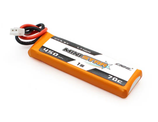 CNHL MiniStar HV 450mAh 3,8V 1S 70C Lipo Akku mit PH2.0 (4 St.) - LiPo24.de