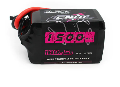 CNHL Black Series 1500mAh 5S 18,5V 100C Lipo Akku mit XT60 Stecker - LiPo24.de