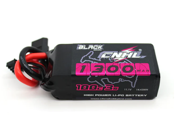 CNHL Black Series 1300mAh 11,1V 3S 100C Lipo Akku mit XT60 Stecker - LiPo24.de