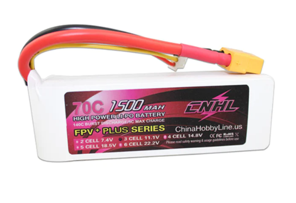 CNHL G+Plus 1500mAh 11,1V 3S 70C Lipo Akku mit XT60 Stecker - LiPo24.de