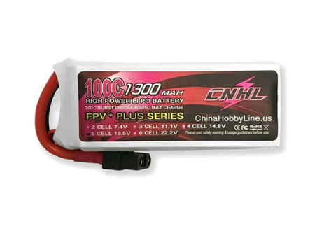 CNHL G+Plus 1300mAh 18,5V 5S 100C Lipo Akku mit XT60 Stecker - LiPo24.de