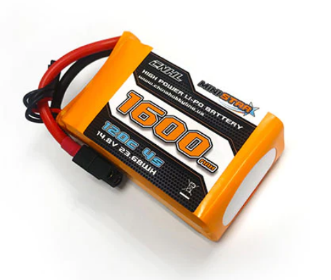 CNHL MiniStar 1600mAh 14,8V 4S 120C Lipo Akku mit XT60 Stecker - LiPo24.de