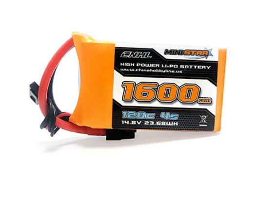 CNHL MiniStar 1600mAh 14,8V 4S 120C Lipo Akku mit XT60 Stecker - LiPo24.de