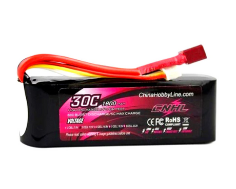 CNHL 1800mAh 11,1V 3S 30C Lipo Akku mit T/Dean Stecker - LiPo24.de