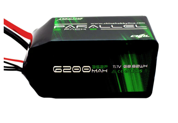 CNHL Parallel Series 6200mAh 11.1V 3S 90C Shorty Lipo Akku Softpack - LiPo24.de