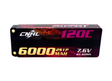 CNHL Racing Series LiHV 6000mAh 7,6V 2S 120C HV Hartschalen-Lipo-Akku mit EC5-Stecker für RC-Rennen - LiPo24.de
