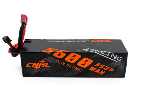 CNHL Racing Series 5600 mAh 11,1 V 3S2P 120C Hartschalen-Lipo-Akku mit T/Dean-Stecker - LiPo24.de