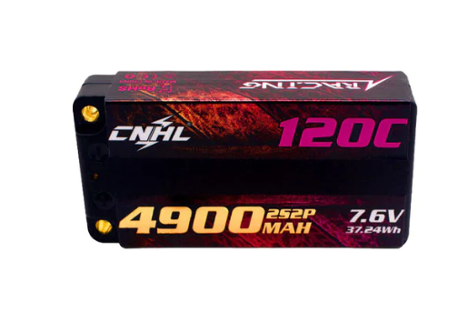 CNHL Racing Series LiHV 4900mAh 7,6V 2S2P 120C HV Shorty Hartschalen-Lipo-Akku mit EC3-Stecker - LiPo24.de