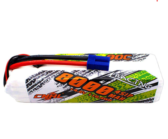 CNHL Racing Series 8000mAh 14,8V 4S 90C Lipo-Akku mit EC5-Stecker - LiPo24.de