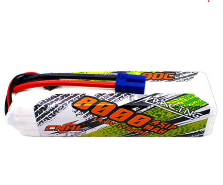 CNHL Racing Series 8000mAh 14,8V 4S 90C Lipo-Akku mit EC5-Stecker - LiPo24.de
