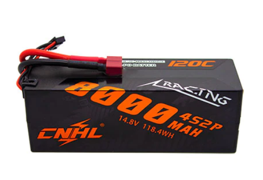 CNHL Racing Series 8000mAh 14,8V 4S 120C Hartschalen-Lipo-Akku mit T/Dean-Stecker - LiPo24.de