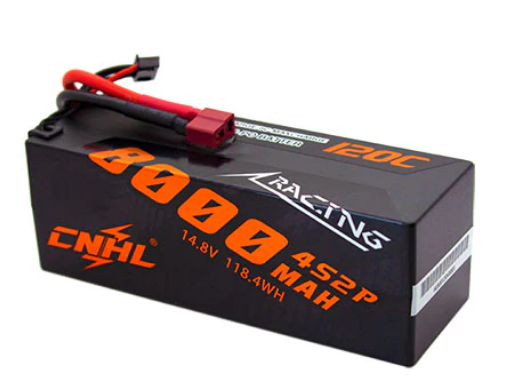 CNHL Racing Series 8000mAh 14,8V 4S 120C Hartschalen-Lipo-Akku mit T/Dean-Stecker - LiPo24.de