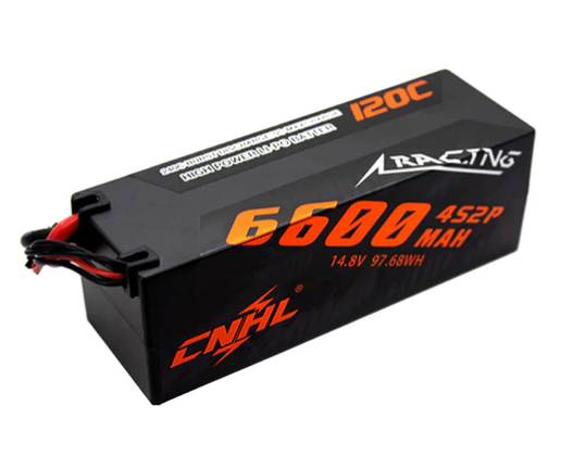 CNHL Racing Series 6600mAh 14,8V 4S 120C Hartschalen-Lipo-Akku mit EC5-Stecker - LiPo24.de