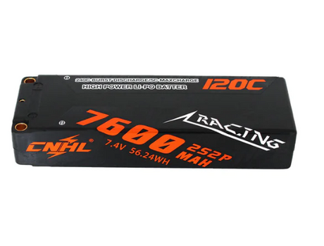 CNHL Racing Series 7600mAh 7,4V 2S 120C Hartschalen-Lipo-Akku mit T/Dean-Stecker - LiPo24.de