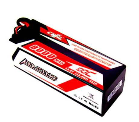 CNHL Racing Series 8000mAh 14,8V 4S 100C Hartschalen-Lipo-Akku mit T/Dean-Stecker - LiPo24.de
