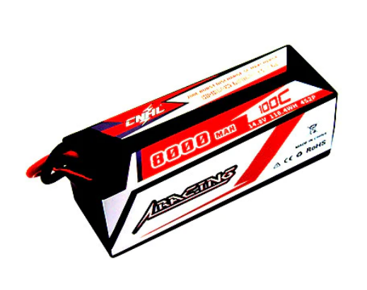 CNHL Racing Series 8000mAh 14,8V 4S 100C Hartschalen-Lipo-Akku mit T/Dean-Stecker - LiPo24.de