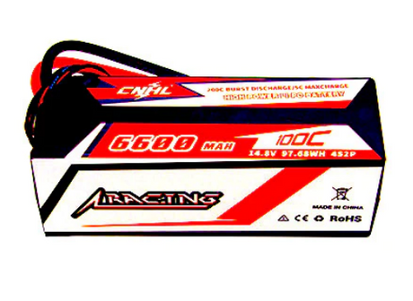 CNHL Racing Series 6600mAh 14,8V 4S 100C Hartschalen-Lipo-Akku mit T/Dean-Stecker - LiPo24.de