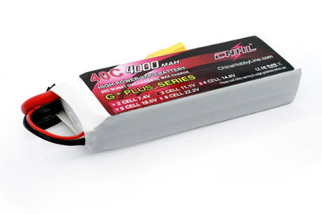 CNHL 4000mAh 11,1V 3S 40C Lipo Akku mit XT90 Stecker - LiPo24.de