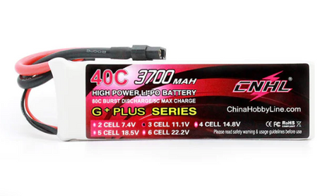 CNHL 3S LiPo Akku 3700mAh 11,1V 3S 40C Lipo Akku mit XT60 Stecker