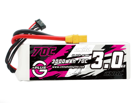 CNHL G+Plus 3000mAh 18,5V 5S 70C Lipo Akku mit XT90 Stecker - LiPo24.de