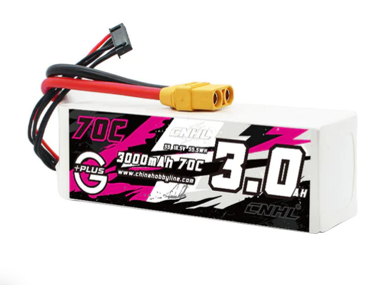 CNHL G+Plus 3000mAh 18,5V 5S 70C Lipo Akku mit XT90 Stecker - LiPo24.de