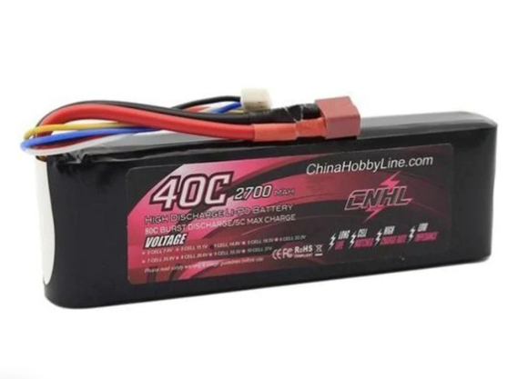 CNHL 2700mAh 14,8V 4S 40C Lipo Akku mit T/Dean Stecker - LiPo24.de