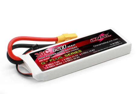 CNHL 6200mAh 7,4V 2S 30C Lipo Akku mit XT90 Stecker - LiPo24.de