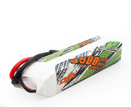 CNHL Racing Series 9500 mAh 11,1 V 3S 90C Lipo-Akku mit 8,0 mm Rundstecker - LiPo24.de