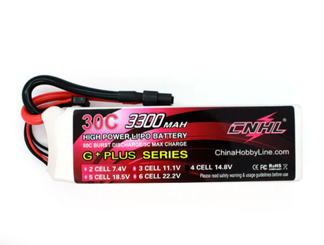CNHL 3300mAh 14,8V 4S 30C Lipo Akku mit XT60 Stecker - LiPo24.de