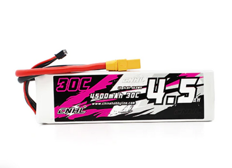CNHL 4500mAh 14,8V 4S 30C Lipo Akku mit XT90 Stecker - LiPo24.de