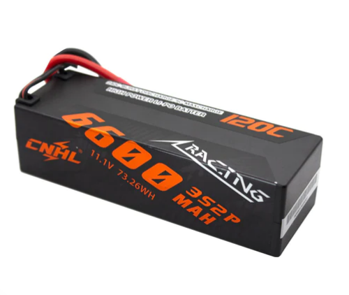 CNHL Racing Series 6600mAh 11,1V 3S 120C Hartschalen-Lipo-Akku mit EC5-Stecker - LiPo24.de
