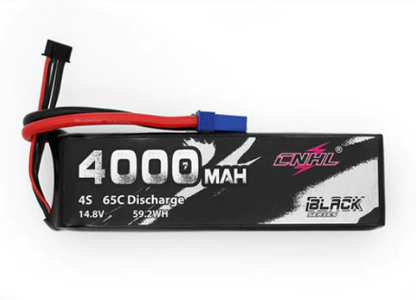 CNHL Black Series 4000mAh 14,8V 4S 65C Lipo Akku mit EC5 Stecker - LiPo24.de