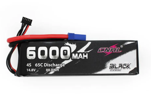 CNHL Black Series 6000mAh 14,8V 4S 65C Lipo Akku mit EC5 Stecker - LiPo24.de