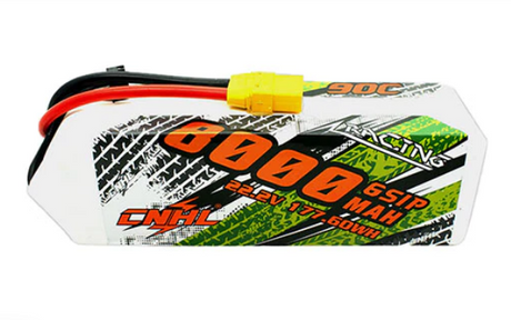 CNHL Racing Series 8000mAh 22,2V 6S 90C Lipo Akku mit XT90 Stecker - LiPo24.de
