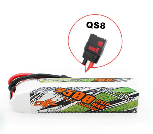 CNHL Racing Series 9500 mAh 11,1 V 3S 90C Lipo-Akku mit QS8-Stecker - LiPo24.de