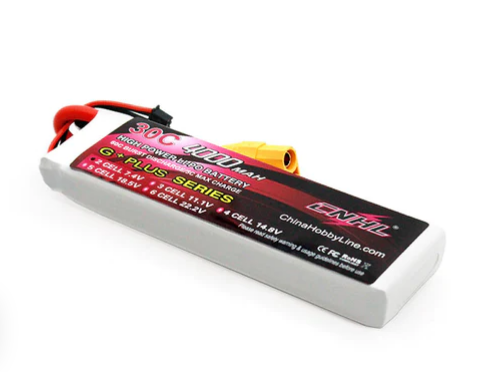CNHL 4000mAh 7,4V 2S 30C Lipo Akku mit XT90 Stecker - LiPo24.de