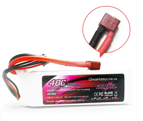 CNHL 2200mAh 14,8V 4S 40C Lipo Akku mit T/Dean Stecker - LiPo24.de