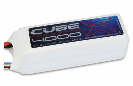 SLS X-CUBE 4000MAH 6S1P 22,2V 30C/60C - LiPo24.de