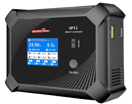 Ultra Power UP11 600 W Intelligentes Balance-Ladegerät mit vier Kanälen - LiPo24.de