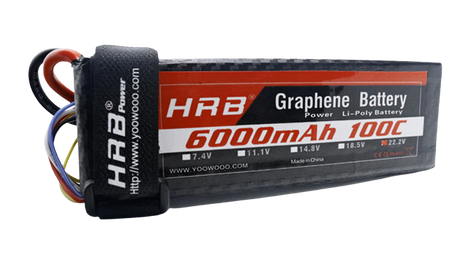 HRB 6S 6000mAh 22,2 V 100C XT90 Graphene - LiPo24.de
