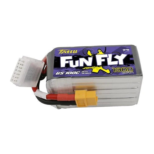 Tattu Funfly Serie 1300mAh 14.8V 100C 4S1P Lipo Akku mit XT60 Stecker - LiPo24.de