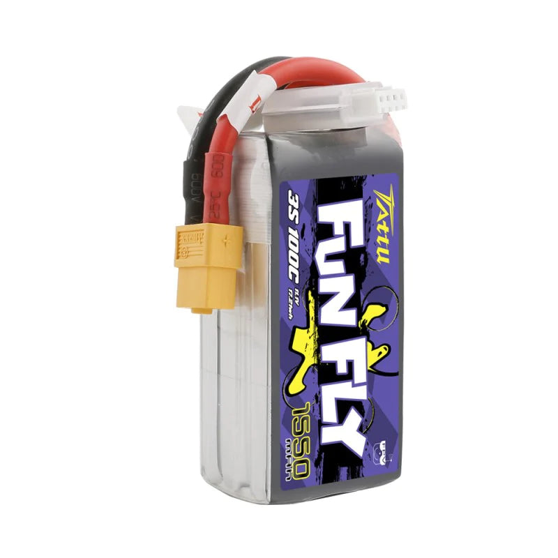 Tattu Funfly Serie 1550mAh 11.1V 100C 3S1P Lipo Akku mit XT60 Stecker - LiPo24.de