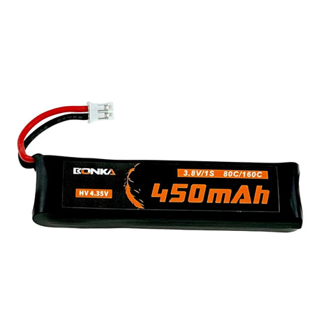 Bonka Lipo Akku 450mAh 3,8V 1S HV 80C/160C FPV PH2