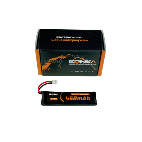 Bonka Lipo Akku 450mAh 3,8V 1S HV 80C/160C FPV PH2