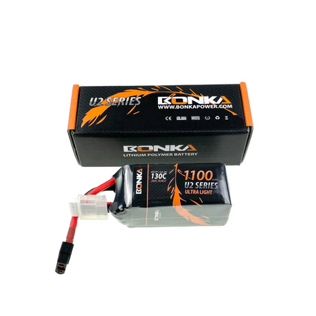 Bonka Lipo Akku1100mAh 22,2V 130C/260C FPV XT60 #1 - LiPo24.de