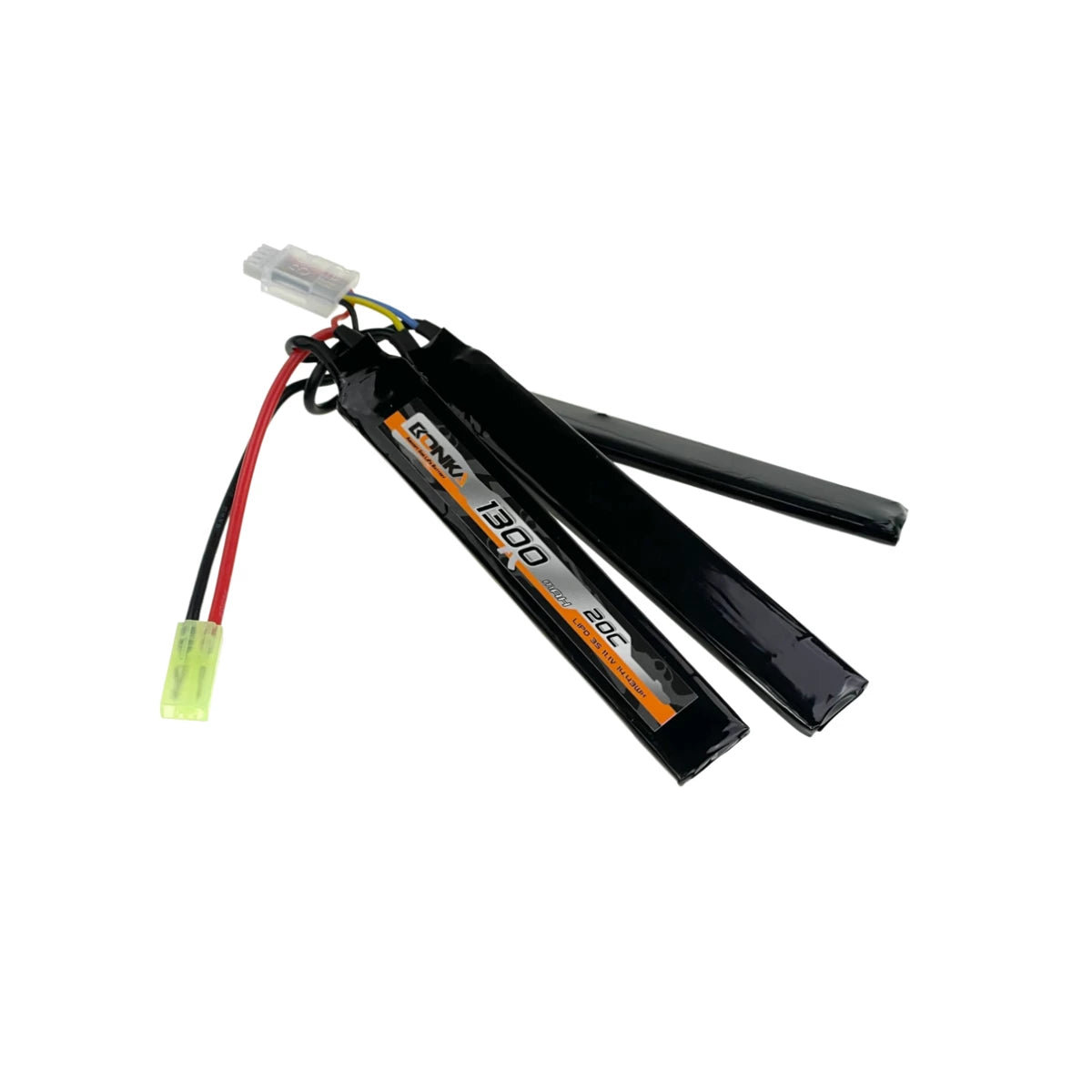 Bonka Softair Lipo Akku 1300mAh 3S 11,1V 20C-3-Mini Tamiya-Tri-Panel - LiPo24.de