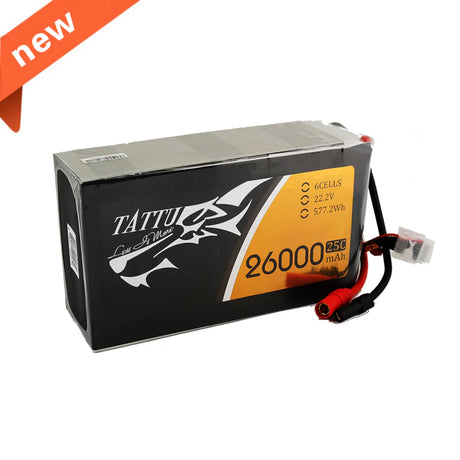 Tattu 26000mAh 22,2V 25C 6S1P Lipo Akkupack mit AS150+XT150
