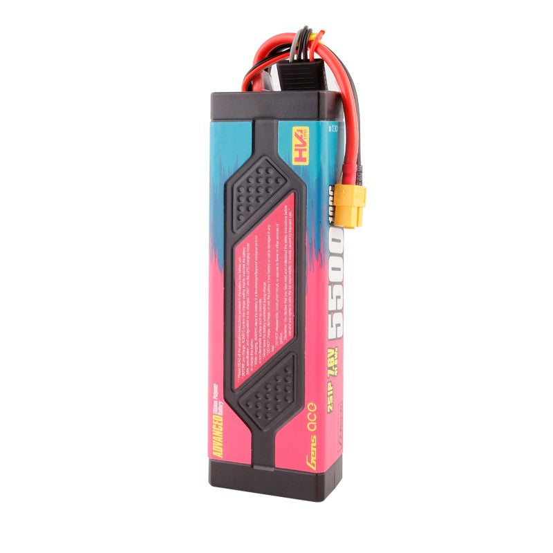 Gens Ace Advanced 5500mAh 7,6V 100C 2S1P HardCase Lipo Akku XT60 - LiPo24.de